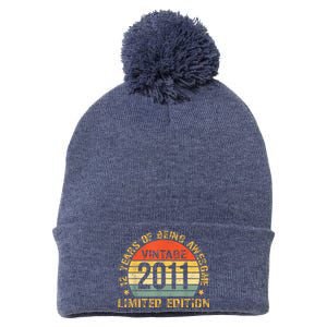 12yr BDay Son Boy Funny 2011 12th 12 Year Old Birthday Pom Pom 12in Knit Beanie