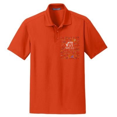 11th Birthday Square Root Of 121 11 Years Old Math Lover Dry Zone Grid Polo