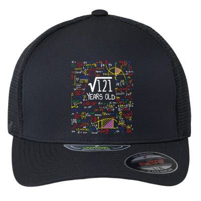 11th Birthday Square Root Of 121 11 Years Old Math Lover Flexfit Unipanel Trucker Cap