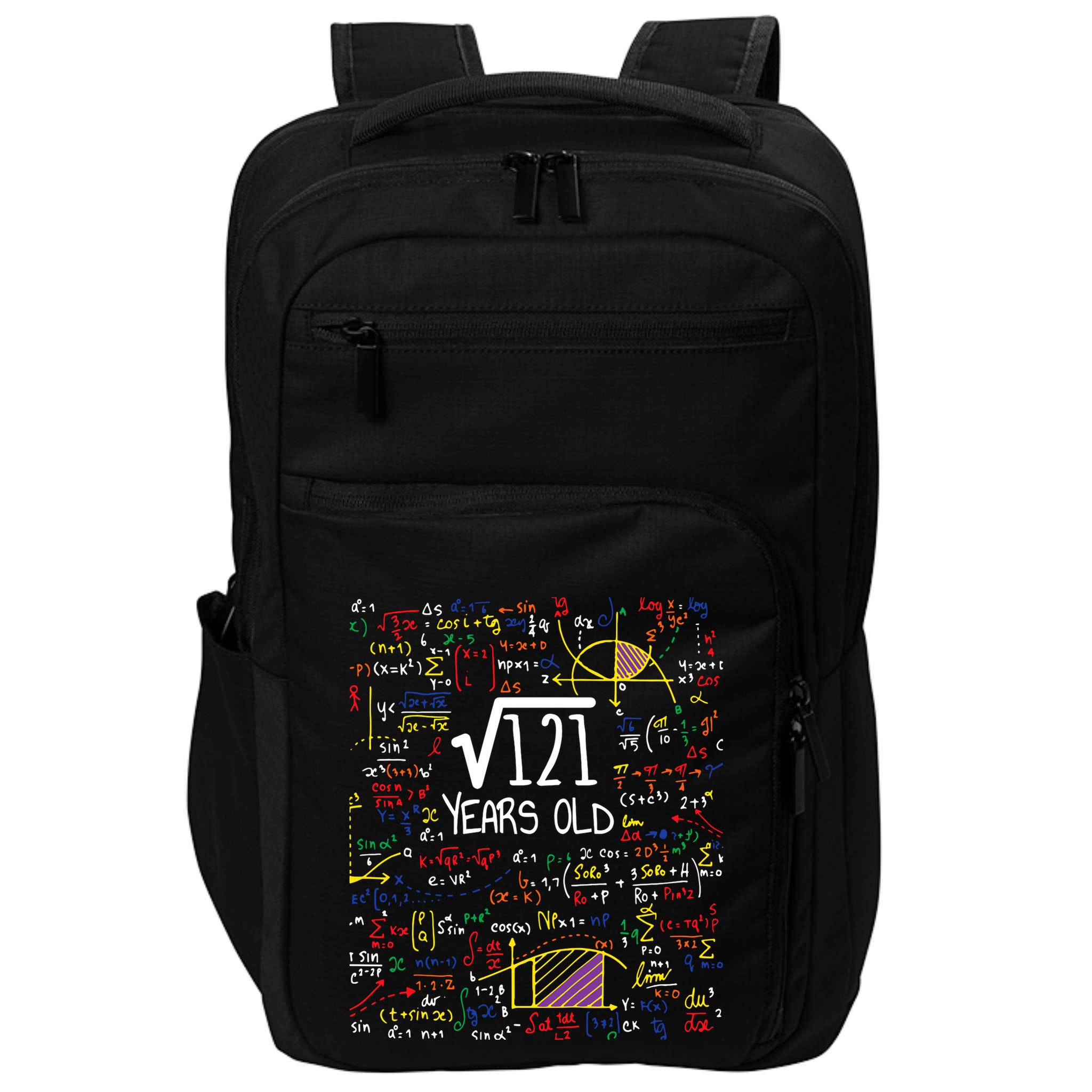 11th Birthday Square Root Of 121 11 Years Old Math Lover Impact Tech Backpack