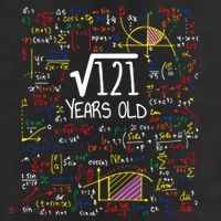 11th Birthday Square Root Of 121 11 Years Old Math Lover Adult Drive Performance Visor
