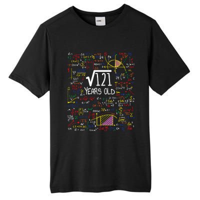 11th Birthday Square Root Of 121 11 Years Old Math Lover Tall Fusion ChromaSoft Performance T-Shirt