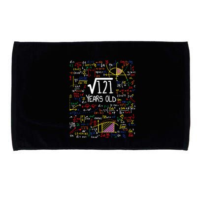 11th Birthday Square Root Of 121 11 Years Old Math Lover Microfiber Hand Towel
