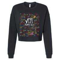 11th Birthday Square Root Of 121 11 Years Old Math Lover Cropped Pullover Crew