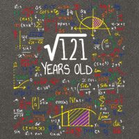 11th Birthday Square Root Of 121 11 Years Old Math Lover Cotton Canvas Backpack