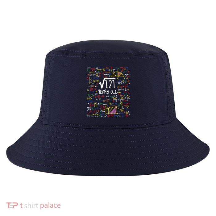 11th Birthday Square Root Of 121 11 Years Old Math Lover Cool Comfort Performance Bucket Hat