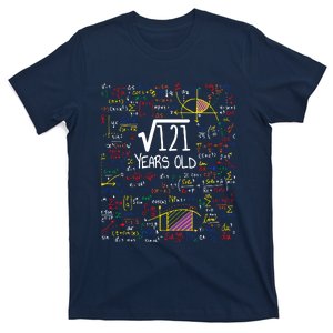 11th Birthday Square Root Of 121 11 Years Old Math Lover T-Shirt