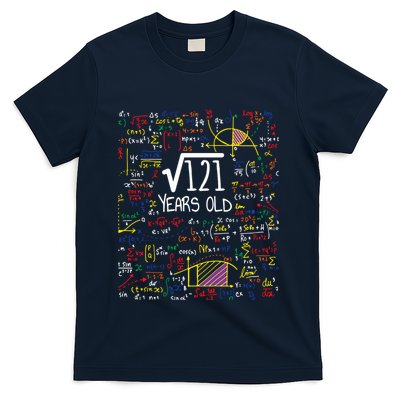 11th Birthday Square Root Of 121 11 Years Old Math Lover T-Shirt