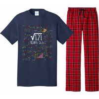 11th Birthday Square Root Of 121 11 Years Old Math Lover Pajama Set