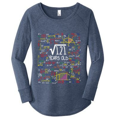 11th Birthday Square Root Of 121 11 Years Old Math Lover Women's Perfect Tri Tunic Long Sleeve Shirt