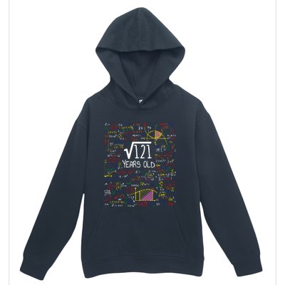 11th Birthday Square Root Of 121 11 Years Old Math Lover Urban Pullover Hoodie