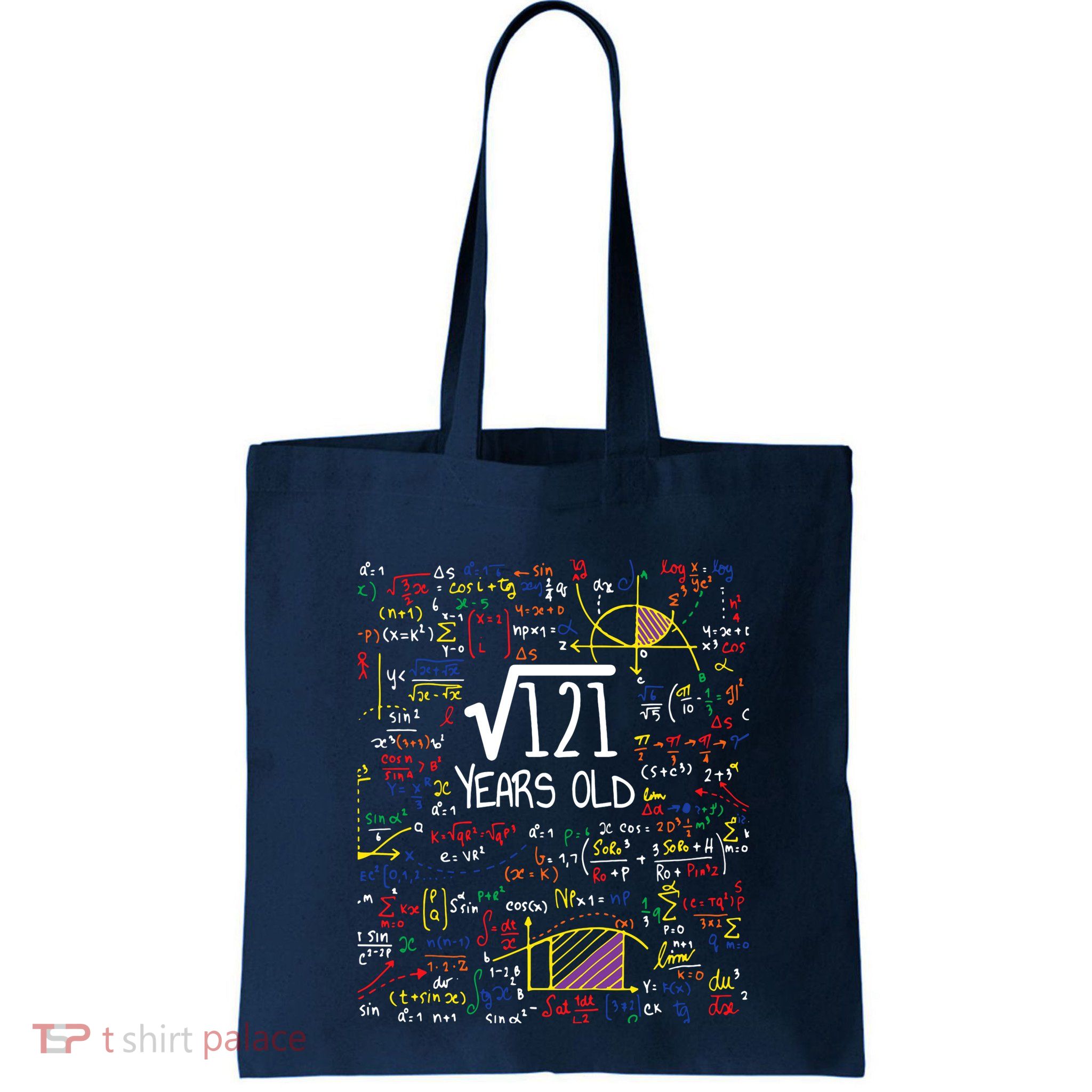 11th Birthday Square Root Of 121 11 Years Old Math Lover Bag