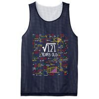 11th Birthday Square Root Of 121 11 Years Old Math Lover Mesh Reversible Basketball Jersey Tank