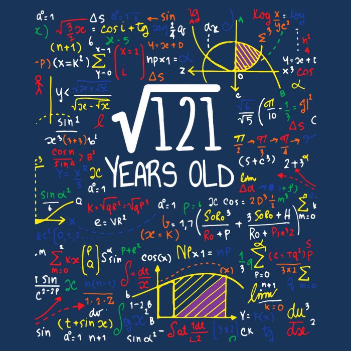 11th Birthday Square Root Of 121 11 Years Old Math Lover Mesh Reversible Basketball Jersey Tank
