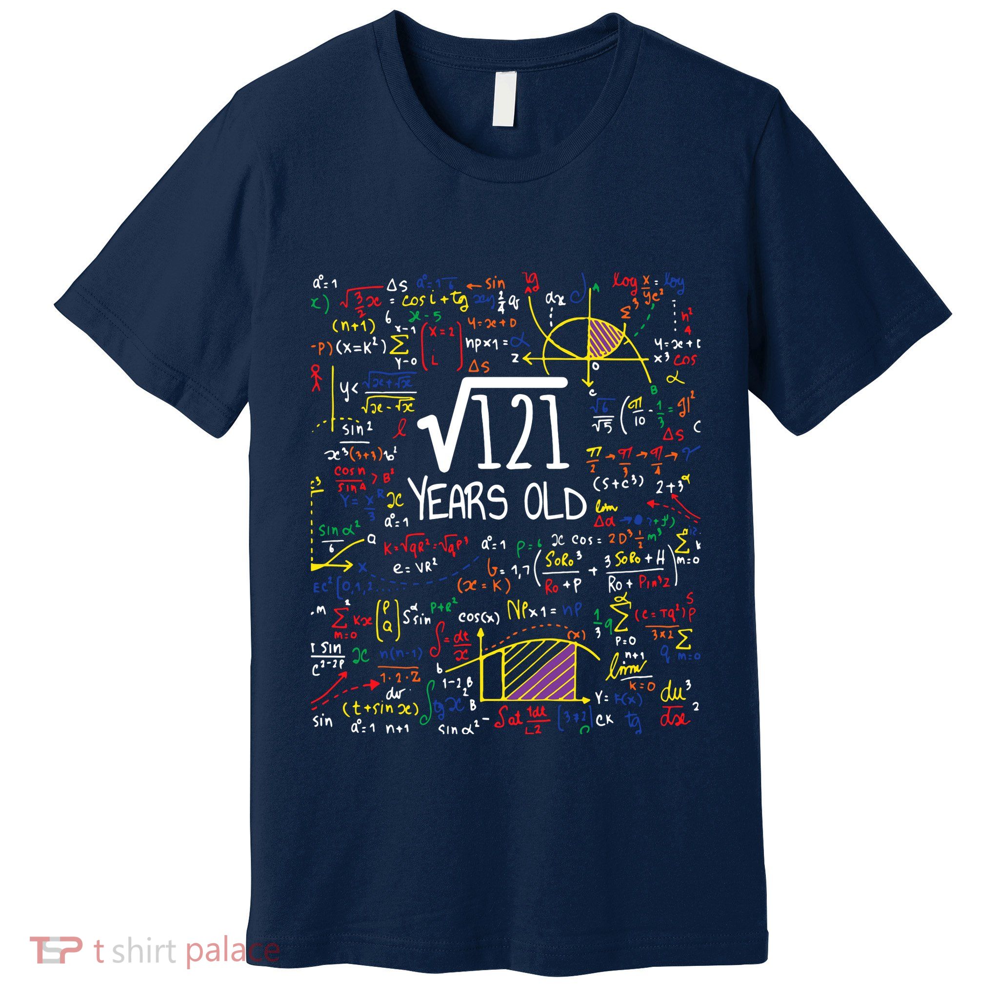 11th Birthday Square Root Of 121 11 Years Old Math Lover Premium T-Shirt