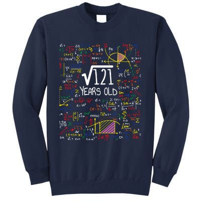 11th Birthday Square Root Of 121 11 Years Old Math Lover Tall Sweatshirt