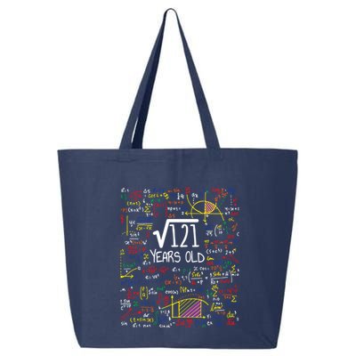 11th Birthday Square Root Of 121 11 Years Old Math Lover 25L Jumbo Tote