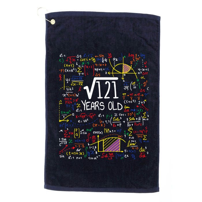 11th Birthday Square Root Of 121 11 Years Old Math Lover Golf Towel