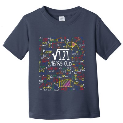 11th Birthday Square Root Of 121 11 Years Old Math Lover Toddler T-Shirt