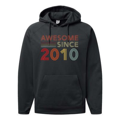 13yr BDay Son Boy Funny 2010 13th 13 Year Old Birthday Performance Fleece Hoodie