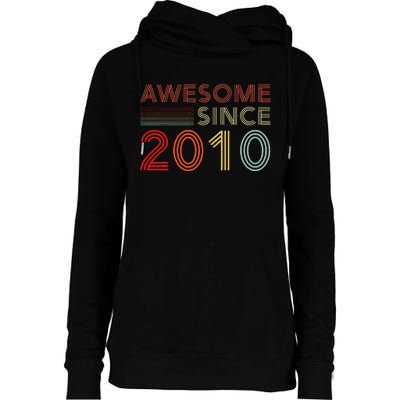 13yr BDay Son Boy Funny 2010 13th 13 Year Old Birthday Womens Funnel Neck Pullover Hood