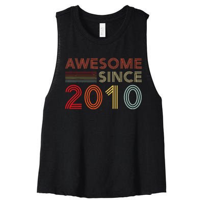 13yr BDay Son Boy Funny 2010 13th 13 Year Old Birthday Women's Racerback Cropped Tank