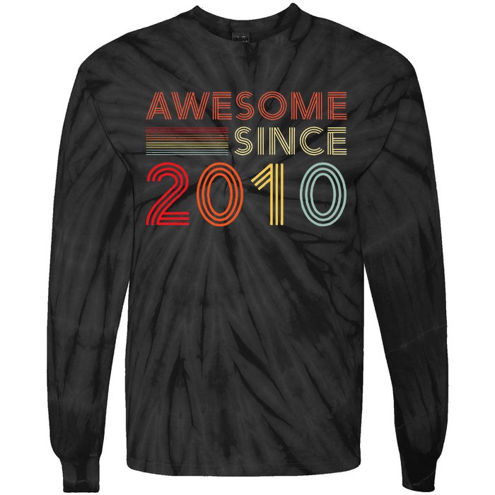 13yr BDay Son Boy Funny 2010 13th 13 Year Old Birthday Tie-Dye Long Sleeve Shirt