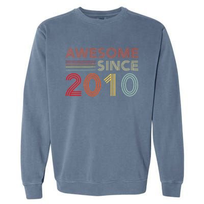 13yr BDay Son Boy Funny 2010 13th 13 Year Old Birthday Garment-Dyed Sweatshirt