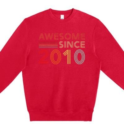 13yr BDay Son Boy Funny 2010 13th 13 Year Old Birthday Premium Crewneck Sweatshirt