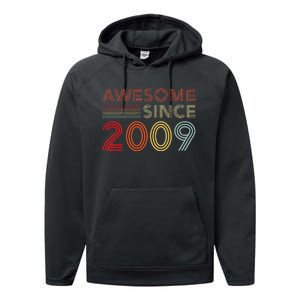 14yr BDay Son Boy Funny 2009 14th 14 Year Old Birthday Performance Fleece Hoodie