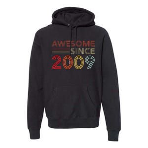 14yr BDay Son Boy Funny 2009 14th 14 Year Old Birthday Premium Hoodie