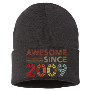 14yr BDay Son Boy Funny 2009 14th 14 Year Old Birthday Sustainable Knit Beanie