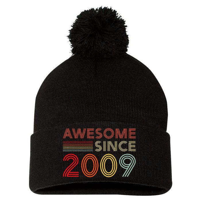 14yr BDay Son Boy Funny 2009 14th 14 Year Old Birthday Pom Pom 12in Knit Beanie