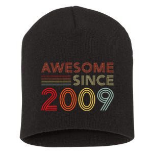 14yr BDay Son Boy Funny 2009 14th 14 Year Old Birthday Short Acrylic Beanie