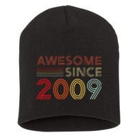 14yr BDay Son Boy Funny 2009 14th 14 Year Old Birthday Short Acrylic Beanie