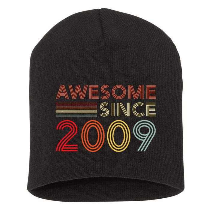 14yr BDay Son Boy Funny 2009 14th 14 Year Old Birthday Short Acrylic Beanie