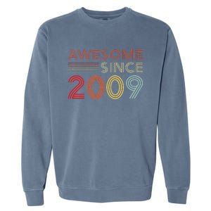 14yr BDay Son Boy Funny 2009 14th 14 Year Old Birthday Garment-Dyed Sweatshirt