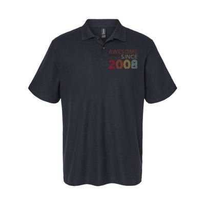 15yr BDay Son Boy Funny 2008 15th 15 Year Old Birthday Softstyle Adult Sport Polo