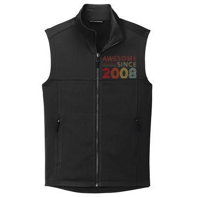 15yr BDay Son Boy Funny 2008 15th 15 Year Old Birthday Collective Smooth Fleece Vest