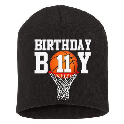 11th Birthday Sport 11 Years Old Basketball 11 Short Acrylic Beanie