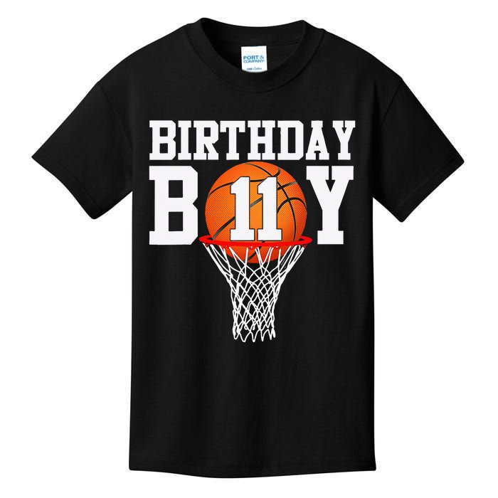 11th Birthday Sport 11 Years Old Basketball 11 Kids T-Shirt