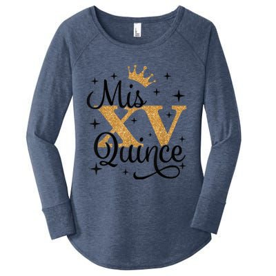 15th Birthday Shirt Mis Quince Quinceanera Women's Perfect Tri Tunic Long Sleeve Shirt