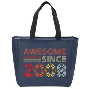 15yr BDay Son Boy Funny 2008 15th 15 Year Old Birthday Zip Tote Bag