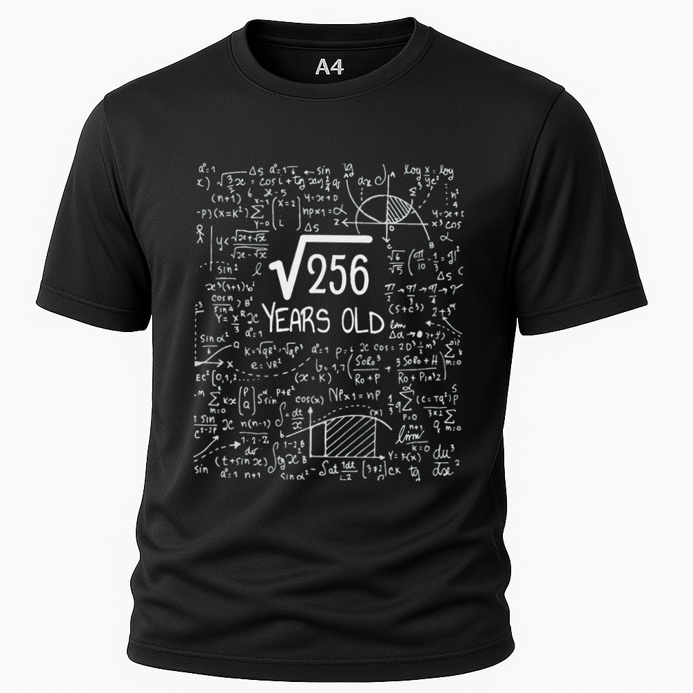 16th Birthday Square Root Of 256 16 Years Old Performance Shirt