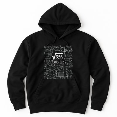16th Birthday Square Root Of 256 16 Years Old Hoodie