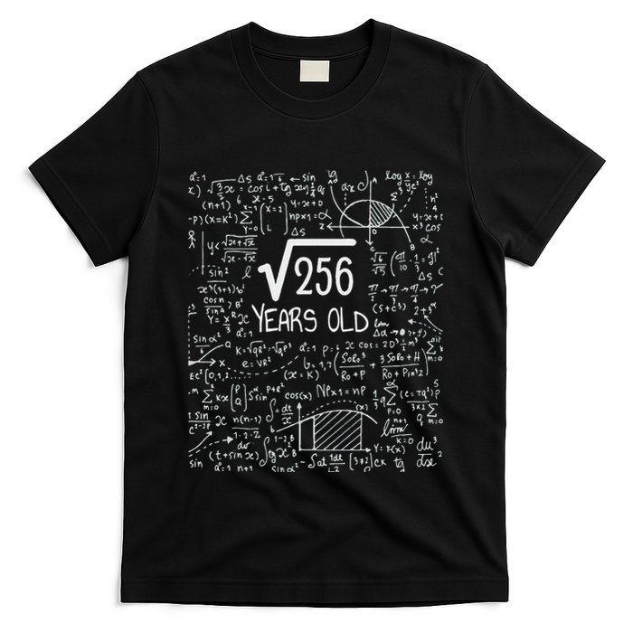 16th Birthday Square Root Of 256 16 Years Old T-Shirt