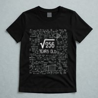 16th Birthday Square Root Of 256 16 Years Old T-Shirt