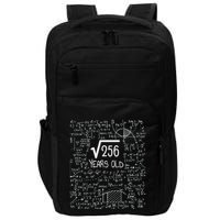 16th Birthday Square Root Of 256 16 Years Old Impact Tech Backpack