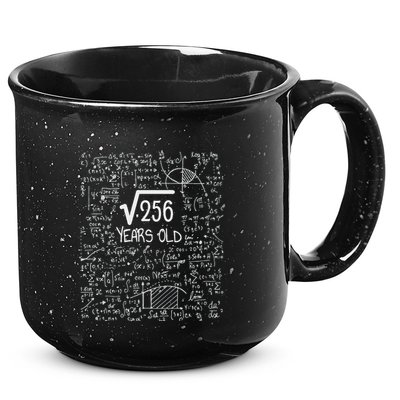 16th Birthday Square Root Of 256 16 Years Old 15oz Campfire Ceramic Mug