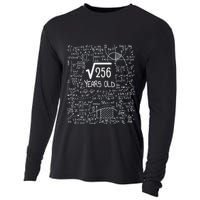 16th Birthday Square Root Of 256 16 Years Old Cooling Performance Long Sleeve Crew